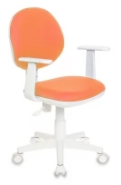 Кресло детское CH-W356AXSN Ткань/Пластик/Металл, Оранжевый 15-75 (ткань)/Белый (пластик)