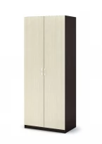 Шкаф распашной Бася двухдверный со штангой ШК 554 ЛДСП, Дуб крафт серый, Дуб крафт белый