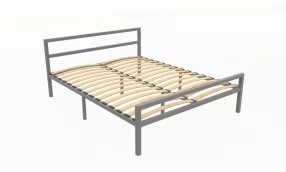 Кровать Наргиз Металл, 160х190 мм, Серый муар, Серый муар, 1630