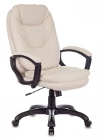 Кресло руководителя CH-868N Пластик/Искусственная кожа, Белый OR-10 (кожзам)/Чёрный (пластик)